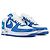 LOUIS VUITTON - Sneakers Air Force One Louis Vuitton x Nike in pelle bianca e blu (T41)