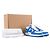 LOUIS VUITTON - Sneakers Air Force One Louis Vuitton x Nike in pelle bianca e blu (T41) - vista 11