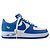 LOUIS VUITTON - Sneakers Air Force One Louis Vuitton x Nike in pelle bianca e blu (T41) - vista 3