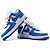 LOUIS VUITTON - Sneakers Air Force One Louis Vuitton x Nike in pelle bianca e blu (T41) - vista 4