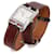 HERMÈS - Cape Cod Hermès Uhr aus braunem Leder Silber  - Ansicht 2