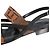 HERMÈS - Sandali Hermès Adélaïde in pelle nera e marrone (taglia 37) - vista 5
