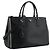 PRADA - Borsa Galleria Prada in pelle nera grana Nero - vista 2