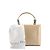 DIOR - Borsa a spalla Lady Perla Dior in pelle verniciata beige - vista 11