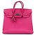 HERMÈS - Borsa Hermès Haut à Courroie 30 in pelle granata fucsia Rosa