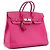 HERMÈS - Borsa Hermès Haut à Courroie 30 in pelle granata fucsia Rosa - vista 2