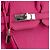 HERMÈS - Borsa Hermès Haut à Courroie 30 in pelle granata fucsia Rosa - vista 6