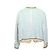 CHANEL - Completo giacca e gonna Chanel in tweed blu e avorio (36) Beige - vista 2