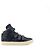 LOUIS VUITTON - Sneakers alte Louis Vuitton in pelle blu navy (T41.5) - vista 2