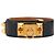 HERMÈS - Hermès Collier de Chien Gürtel aus schwarzem Leder (T70)