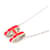 HERMÈS - Collier H Pop Hermès en métal argenté et émail orange  - vue 3