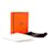 HERMÈS - Collier H Pop Hermès en métal argenté et émail orange  - vue 7