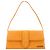 JACQUEMUS - Borsa a spalla lunga Jacquemus Bambino in nubuck albicocca Arancione