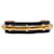HERMÈS - Bracelete Agatha Hermès em couro texturizado azul marinho (T1) Preto  - vista 1