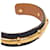 HERMÈS - Bracelete Agatha Hermès em couro texturizado azul marinho (T1) Preto  - vista 3