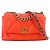 CHANEL - Borsa a spalla Chanel 19 in pelle arancione