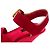 LOUIS VUITTON - Sandali con zeppa Louis Vuitton in denim rosso e suede (taglia 37,5) - vista 7