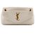 SAINT LAURENT - Borsa a spalla Calypso Saint Laurent in tela crema Bianco