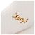 SAINT LAURENT - Borsa a spalla Calypso Saint Laurent in tela crema Bianco - vista 5