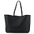 SAINT LAURENT - Borsa da shopping E/W Saint Laurent in pelle nera grana Nero - vista 3