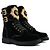 BALMAIN - Stivaletti Balmain Eagle in velluto nero (Taglia 37)