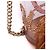 Christian Louboutin LOUBOUTIN - Borsa a spalla trasparente in plastica Louboutin Marie Jane Marrone - vista 4
