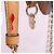 Christian Louboutin LOUBOUTIN - Borsa a spalla trasparente in plastica Louboutin Marie Jane Marrone - vista 5