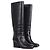 HERMÈS - Hermès New Jersey Stiefel aus schwarzem Leder (Größe 37)