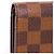 LOUIS VUITTON - Louis Vuitton Trésor Geldbörse aus schwarzem Schachbrett-Canvas Braun - Ansicht 4