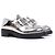 PRADA - Prada Chocolate loafers in silver leather (T36) Argento