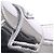 PRADA - Prada Chocolate loafers in silver leather (T36) Argento - vista 4