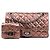 CHANEL - Borsa a spalla piccola Cargo 2.55 in pelle bronzo rugosa