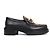 LOUIS VUITTON - Mocassino Louis Vuitton Academy in pelle nera (Taglia 36) Nero - vista 2