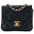 CHANEL - Chanel Classic/Timeless micro shoulder bag in black smooth leather