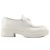 PRADA - Mocassini Prada in pelle bianca spazzolata (T36.5) Bianco - vista 2