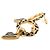 CHANEL - Orecchini a forma di cuore Chanel in metallo dorato D'oro - vista 3