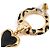 CHANEL - Orecchini a forma di cuore Chanel in metallo dorato D'oro - vista 4