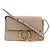 CHLOÉ - Borsa a spalla Chloé Faye PM in pelle grigia taupe Grigio