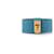 HERMÈS - Pulseira Kelly Twist PM Hermès em couro azul  - vista 1