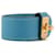 HERMÈS - Pulseira Kelly Twist PM Hermès em couro azul  - vista 2