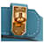 HERMÈS - Pulseira Kelly Twist PM Hermès em couro azul  - vista 3