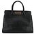 SAINT LAURENT - Borsa Saint Laurent Trois Clous in pelle nera con stampa coccodrillo Nero