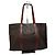 Big Bag Céline Vintage Celine Leder Monogramm große Tasche braun
