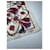 Céline Sciarpa vintage Celine bianca e rossa Bianco  - vista 2