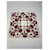 Céline Sciarpa vintage Celine bianca e rossa Bianco  - vista 5