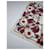 Céline Sciarpa vintage Celine bianca e rossa Bianco  - vista 6
