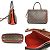Borsa Louis Vuitton Monogram Mille-feuille Nero Rosso Monogramma - vista 2