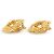 Timeless Orecchini a clip in metallo dorato Chanel Coco Mark D'oro - vista 2