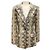 Jonathan Simkhai Simkhai Macadamia Python Afia Single Breasted Blazer