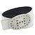 Cinturón de cuero reversible Hermès Evelyne Negro Blanco